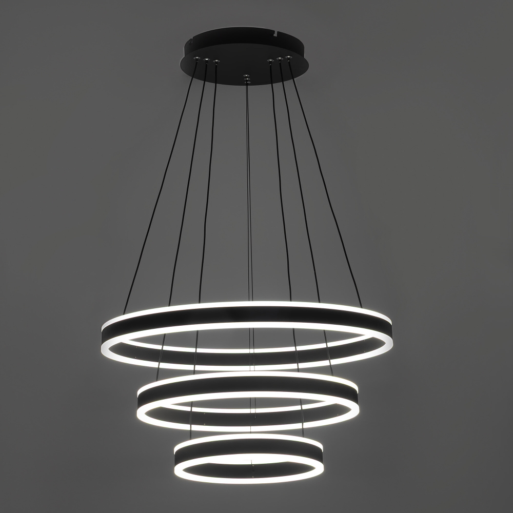 Citilux Дуэт CL719651 LED Люстра подвесная с пультом Чёрная