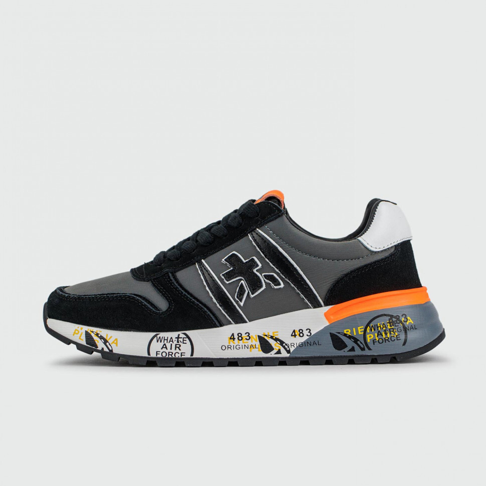 кроссовки Premiata Lander Grey Black Orange