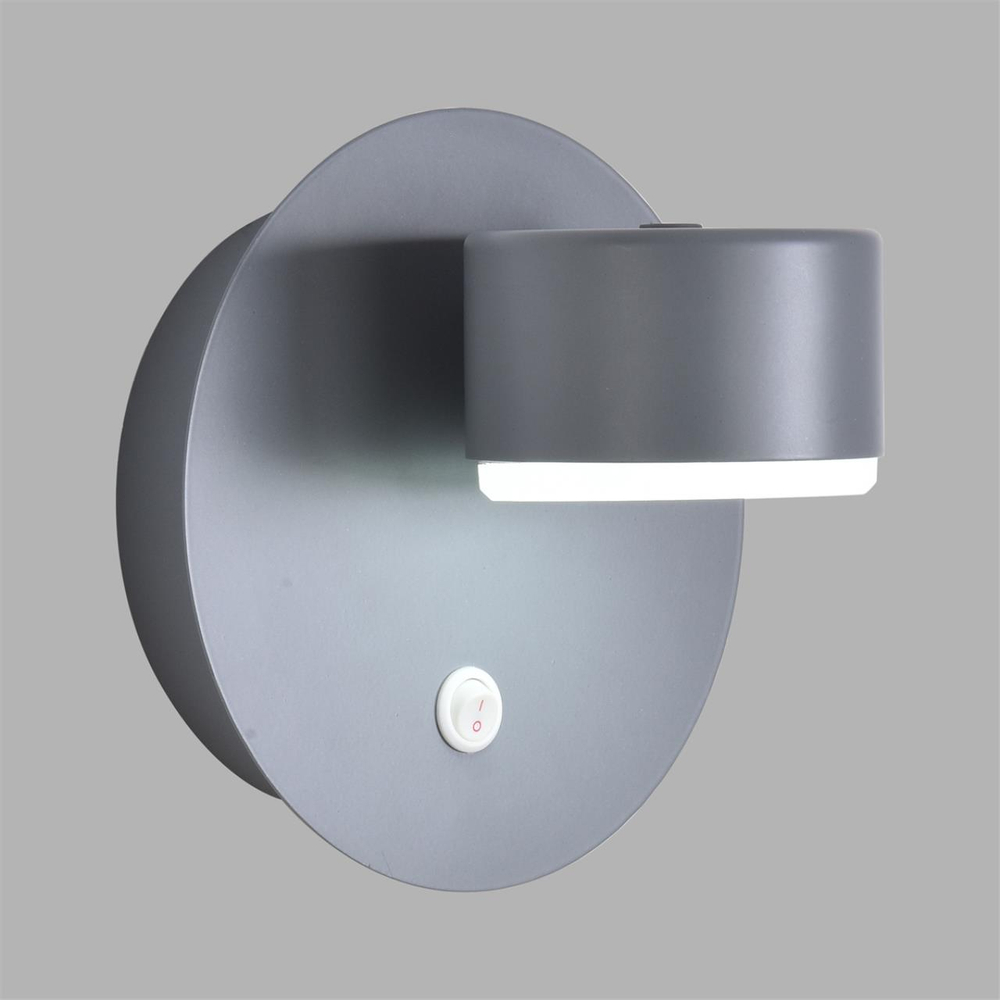 8345/1W COMFI LN26 433 серый, металл Бра GX53 LED 1*7W 220V TORINA