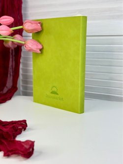 Блокнот А4 200л. (400страниц) без разлиновки Светло зеленый (К44-912A)