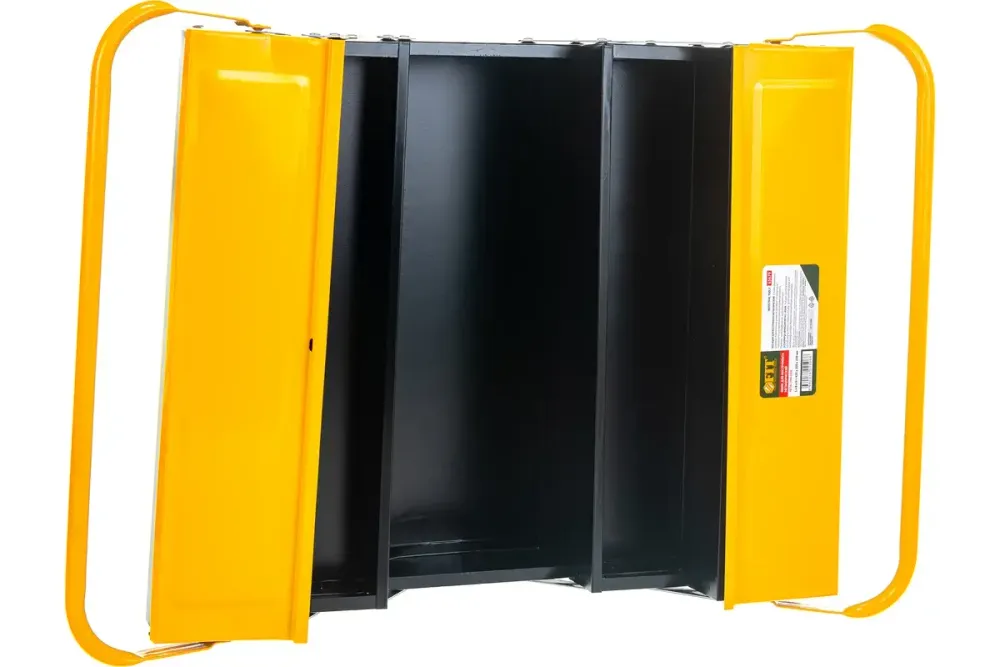 Ящик для инструмента металлический с 4-мя раздвижными отделениями 420х200х200 мм, 65679