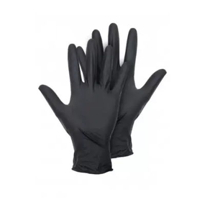 Перчатки нитриловые смотровые нестерильные SitekMed размер S черный 50 пар