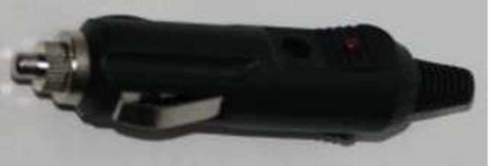 Штекер в прикуриватель длинный №2 черный с Индикацией  М5 160203м