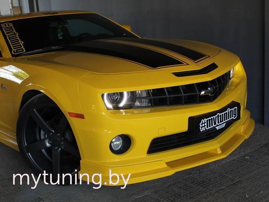 Юбка переднего бампера (цельная) для Chevrolet Camaro SS