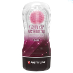 Прозрачный текстурированный мастурбатор Vacuum Cup Masturbator Black Hole