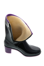 Сапоги BoomBoots  Black&Violet Short (с утеплителем)