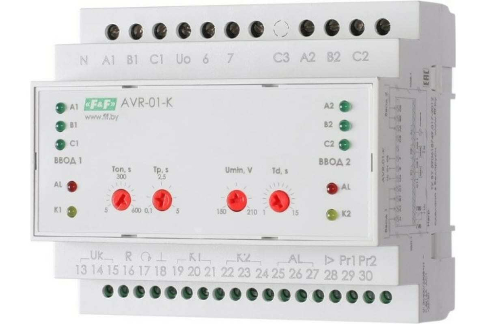 Устройство управления резервным питанием AVR-01-K 16А 380В Евроавтоматика F&F EA04.006.001