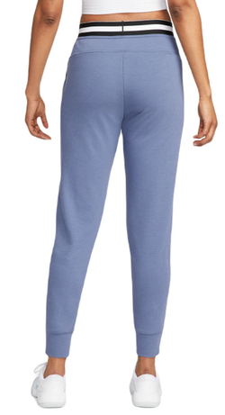 Женские теннисные брюки Nike Dri-Fit Heritage Core Fleece Pant - небесный