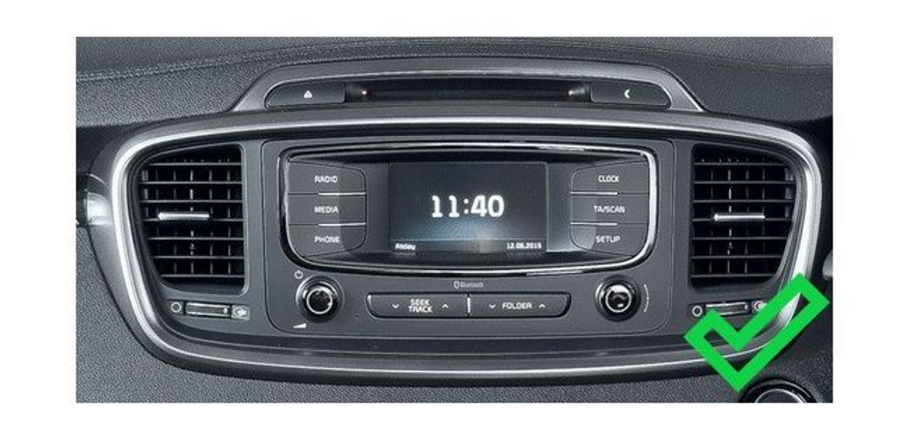 Комплект рамки с разъёмами 10" KIA Sorento Prime 2014-2020 накладка - Car-Smart 7019F2