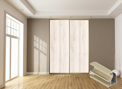 Дверь-купе 2850*600(700,800,900) мм, золото матовое, Сканди LAMARTY