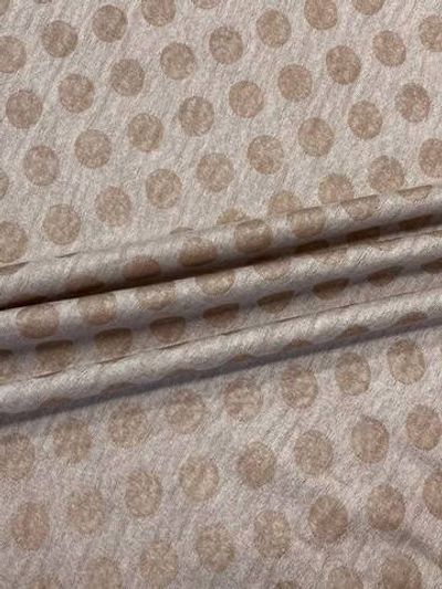 Палантинное полотно Canepa светло-коричневое в крупный горошек