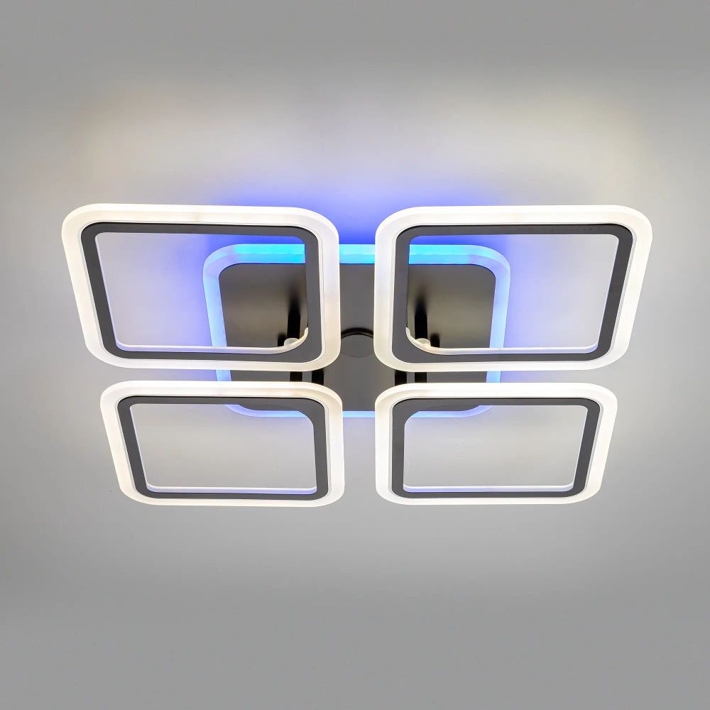 Citilux Марсель Смарт CL232A145E RGB Умная люстра Чёрная