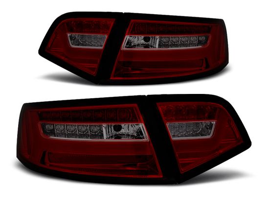 Задние фонари red smoke led bar seg для Audi A6 C6 sedan