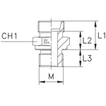 Штуцер FB DS10 16x1.5 (корпус)
