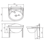 Раковина Migliore Milady 22816 D2 золото dx 32 см