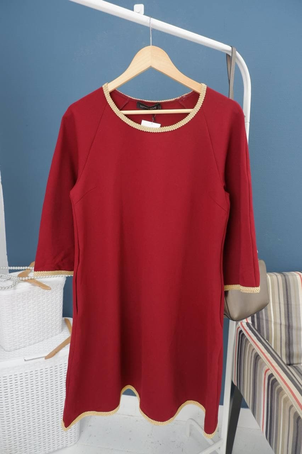 Платье LUCKY MOVE однотонное 46 размер, новое