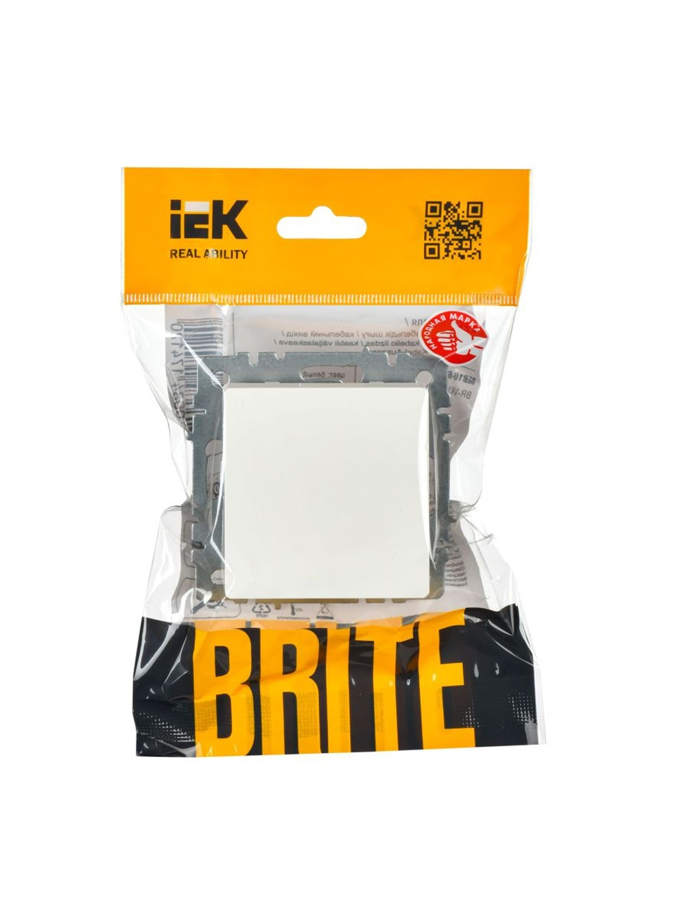 Выключатель 1-кл. СП BRITE ВС10-1-0-БрБ 10А механизм бел. IEK BR-V10-0-10-K01