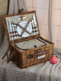 HOLYDAY BASKET Набор для пикника с термосумкой и пледом на 4 персоны