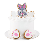 Вырубка пластиковая "Кролик с лапками" набор 3 шт