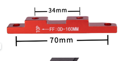 Адаптер ZTTO FLAT MOUNT FF160  красный