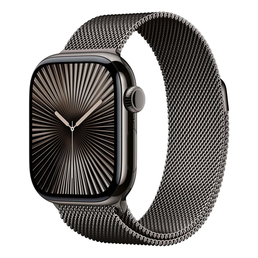 Apple Watch Series 10, 46 мм корпус из титана цвета «Slate», ремешок Milanese Loop цвета «Slate»