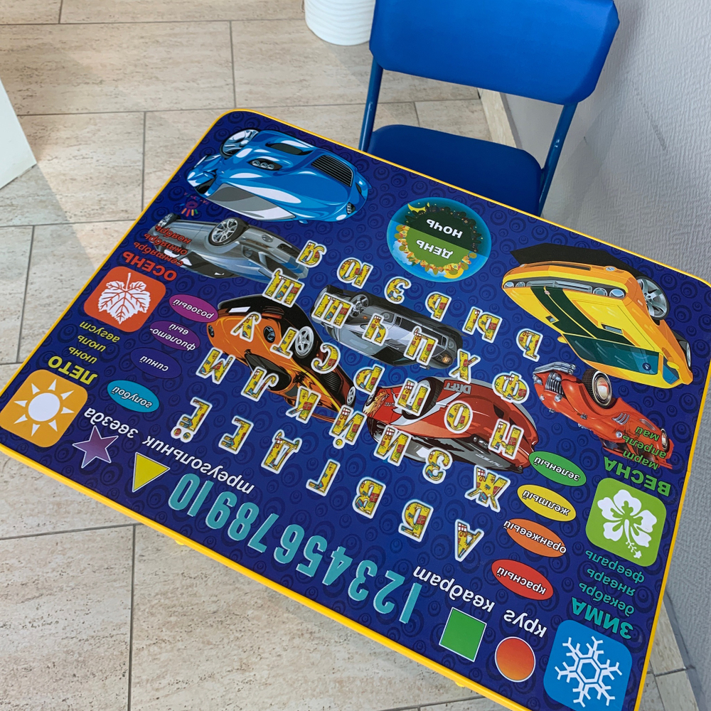 Набор мебели Машинки,синий НСС-С1