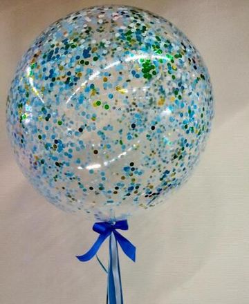 Большая сфера с голубым наполнителем