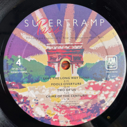 Винтажная виниловая пластинка LP Supertramp Paris (Holland 1980) Breakfast In America