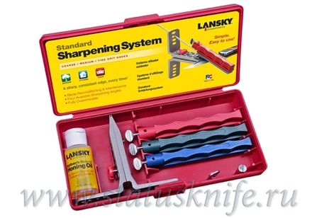 LANSKY набор для заточки 3 камня (120, 280, 600) модель LKC03