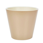 Горшок для цветов London D280мм, 10,5л c дренажной вставкой, молочный шоколад