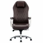 Кресло BRABIX PREMIUM "Aurus EX-705", мультиблок, алюминий, экокожа, коричневое, 532929