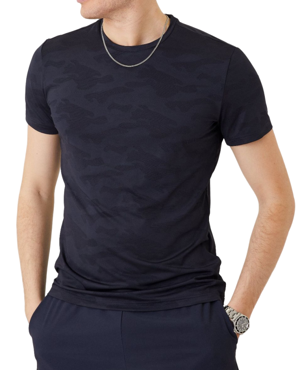 Футболка мужская теннисная Björn Borg Performance T-shirt - night sky