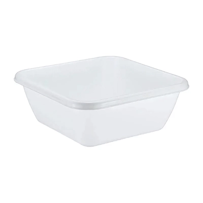 Таз квадратный 12л Белый