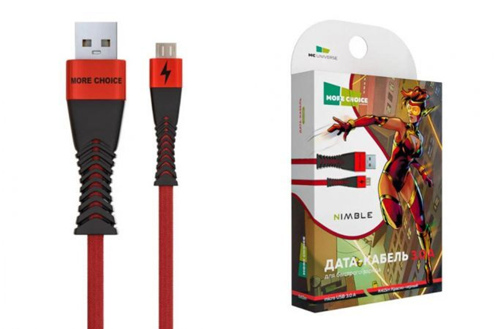 шнур More Choice K41Sm USB x micro USB 1м