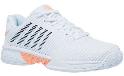 Женские Кроссовки теннисные K-Swiss Hypercourt Express 2 W - white/peach nectar/graystone