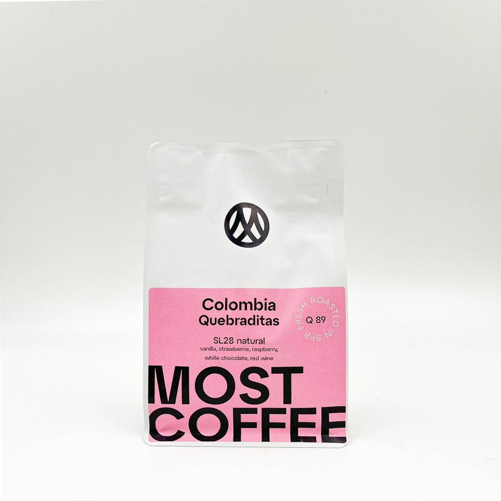 Колумбия Кебрадитас СЛ28, натуральная обработка, фильтр (250 гр/ В зернах)