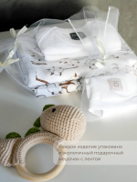 Сет из 2х муслиновых пелёнок Mjölk Хлопок/Белый, уценка