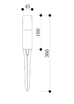 Наземный низкий светильник Maytoni Talpa O416FL-L3B3K