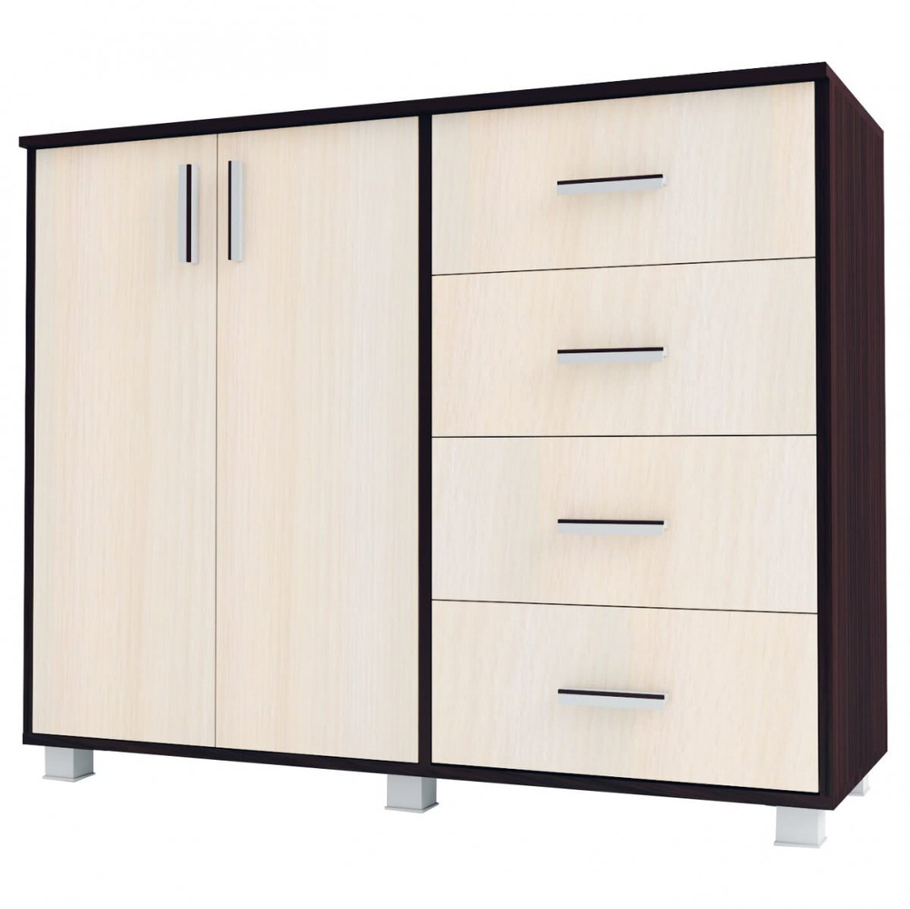 Комод № 16 венге/млечный дуб