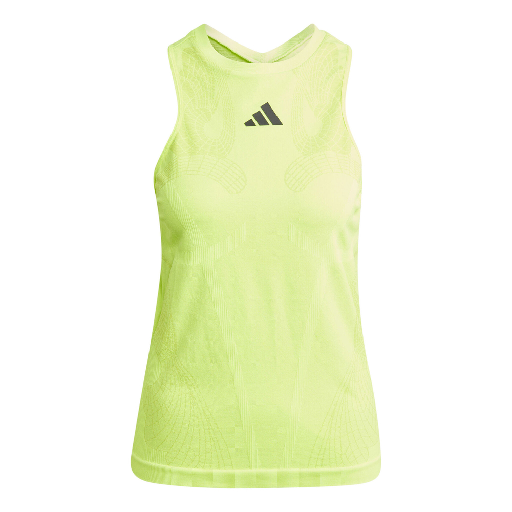 Женская теннисная майка adidas Pro Y-Tank Top Women - Neon Yellow