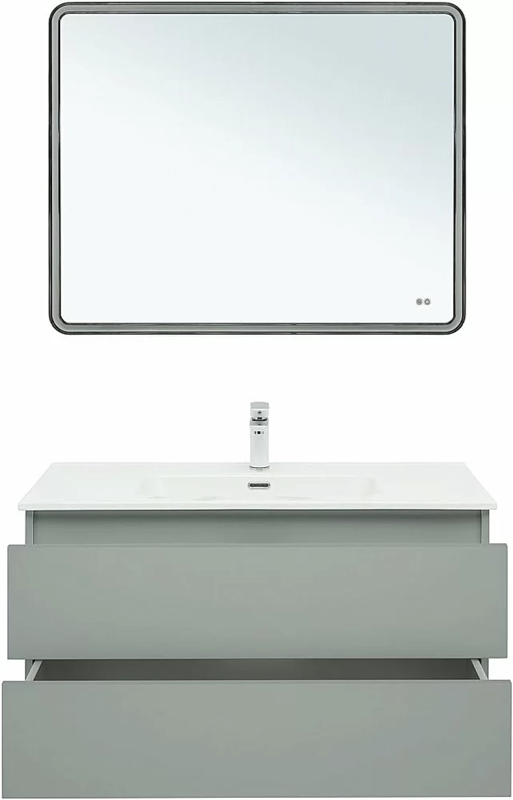 Тумба с раковиной Aquanet Вега 2.0 337957/330426 100 мисти грин