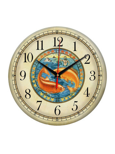 Часы настенные "Знаки зодиака в круге" Рыбы