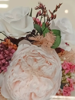 натуральные цветы в стекле, вакуум