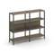 Shelf System Двухсекционный стеллаж трехярусный SN.STM-321 Вяз Благородный/Металл Антрацит 1590*400*