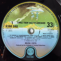 Винтажная виниловая пластинка LP Magna Carta Songs From Wasties Orchard (UK 1971)