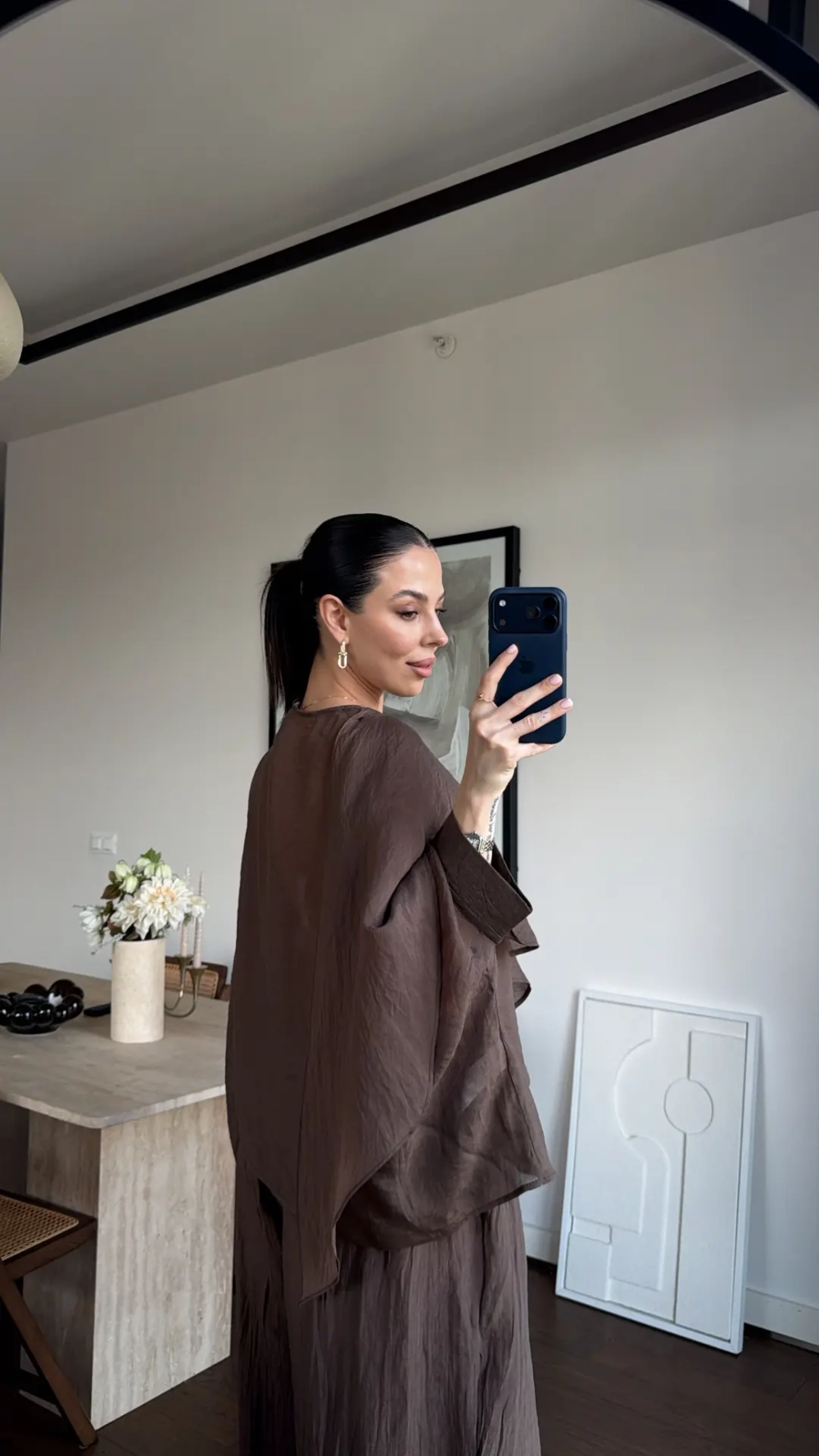 Блуза многоярусная с накидкой