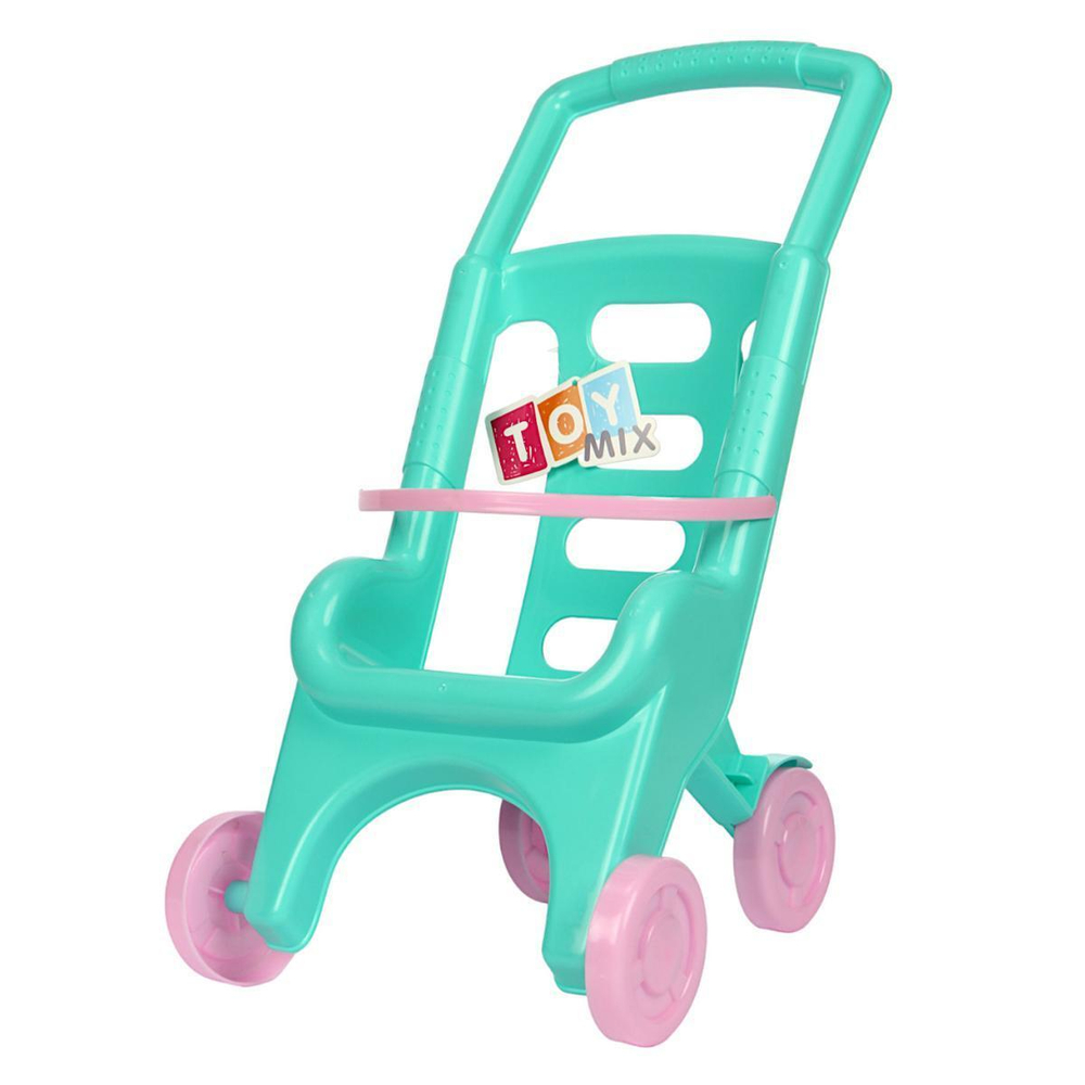 Коляска пластмассовая, бирюзовая RRB-113 (32*28*48 см)