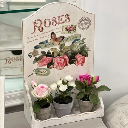 Полка с розами 27х36 см