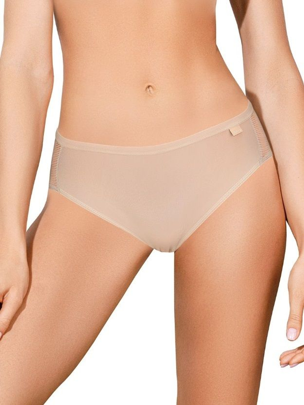 Трусики-слипы со средней линией талии Invisiline (Размер: S) (Цвет: молочный)