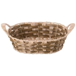 Корзинка с ручками коллекция натурель светлое плетение 26х8см